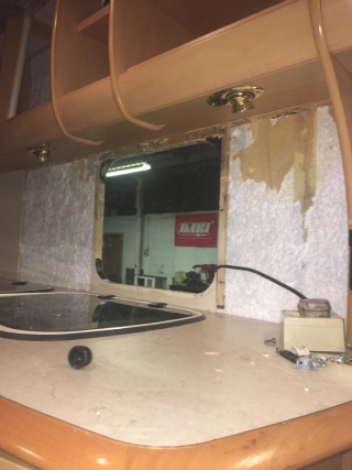 Caravan damage